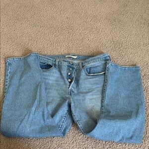 Women's Straight Leg Jeans - Blue